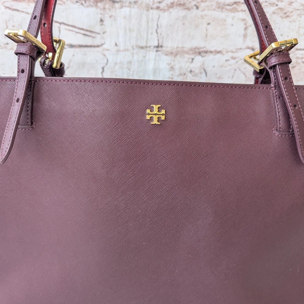 Tory Burch York burgundy saffiano leather  Red  Women's Tote Bag - Picture 4 of 16
